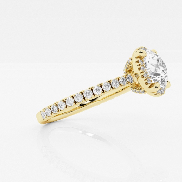 Badgley Mischka 1 7/8 ctw Round Lab Grown Diamond  Engagement Ring
